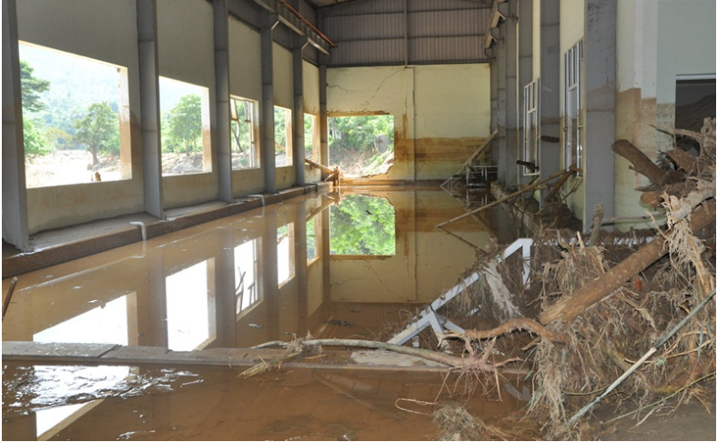 VanHo Hydropower plant devastated by flood pipe